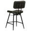 Chaises de comptoir rétro rembourrées avec pieds en métal (ensemble de 2)-101290163