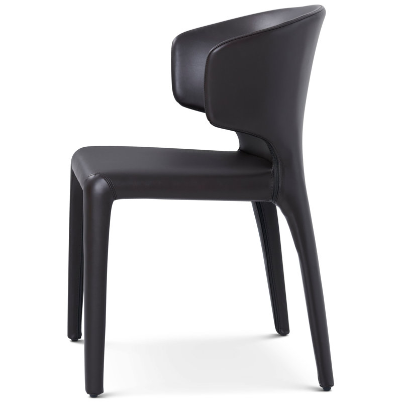 Milan Upholstered Dining Chair, Black
