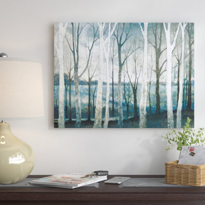 « Birch Tree Marsh », reproduction d'art sur toile