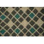 Tapis élégant en treillis kilim 7 x 10 avec tons turquoise et gris