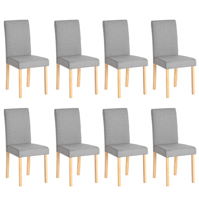 Devree 47cm H Fabric Upholstered Parsons Chair in Grey