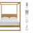 Alva Queen Wood Canopy Platform Bed-110689411-110689412