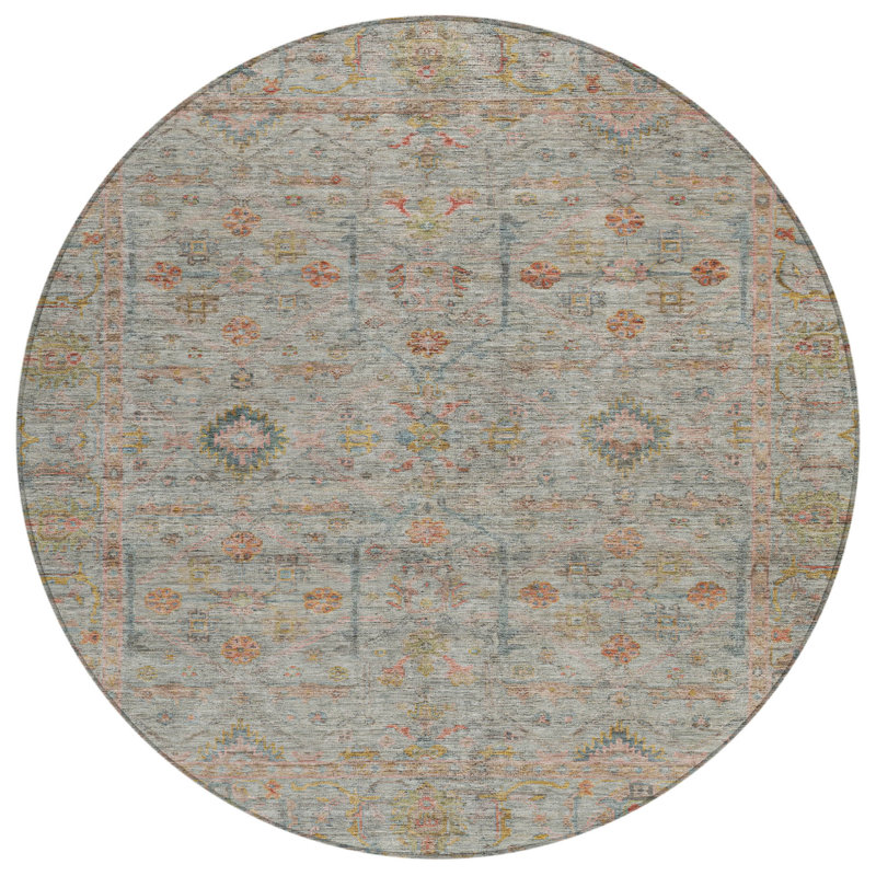 Tapis d'intérieur rond 8 po Taupe