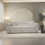 Canapé confortable en velours moelleux pour diverses pièces, élégant et polyvalent-47461892