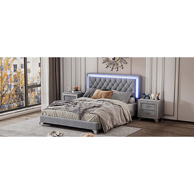 Ensemble 3 chambres Jarhett, gris