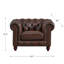 Fauteuil en cuir Alton
