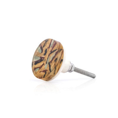 Roseville 1-7/9 in. MultiColor Oval Cabinet Knob