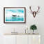 Two Humpback Whales in Abstract - Picture Frame Graphic Art Print-55777689-55777692