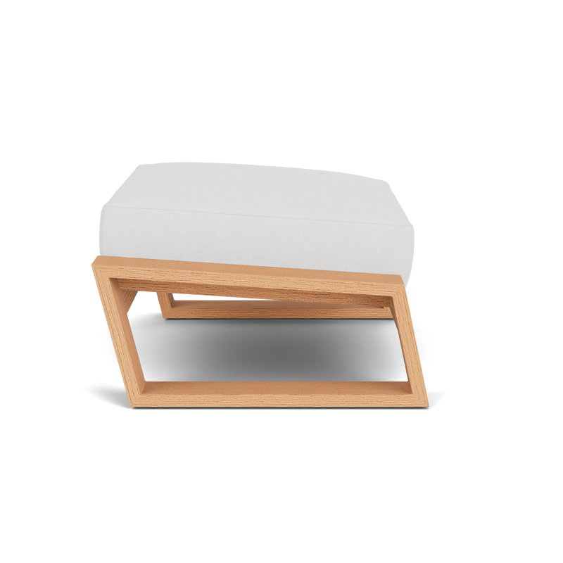 Pursuit Outdoor Ottoman, Canvas Natural