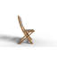 Chaise d'appoint d'extérieur en bois Nawa-506966609
