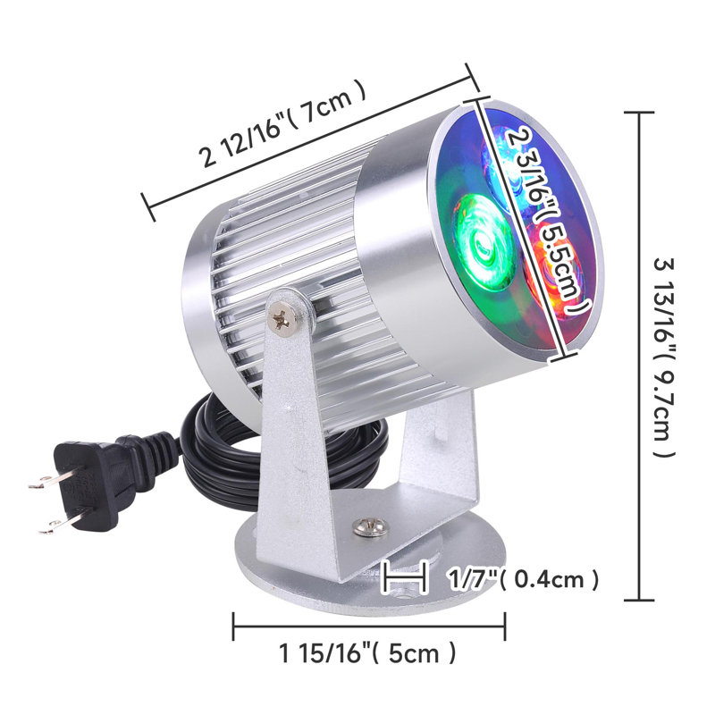 Projecteur de boule disco 3W RVB Faisceau de lumières à DEL avec effet de scène, fête d'anniversaire de mariage, KTV, bandes de DJ, spectacle de danse, bar club
