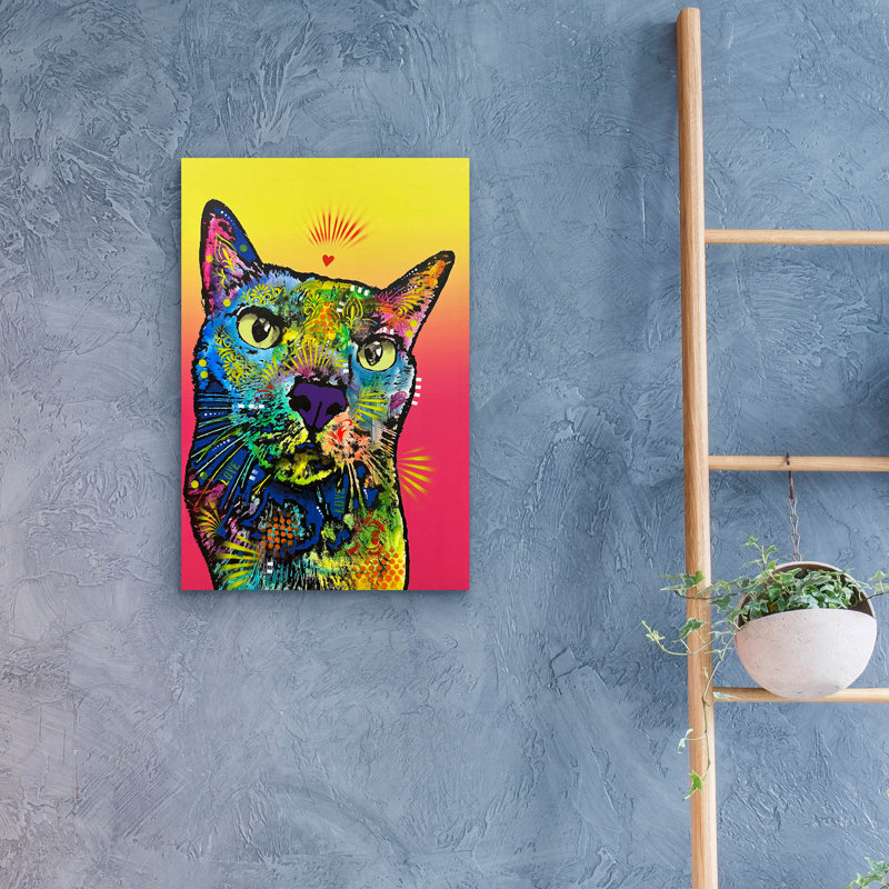  «Goof Ball» par Dean Russo, art mural en verre acrylique, 16 po x 24 po, H 24 po x l 16 po