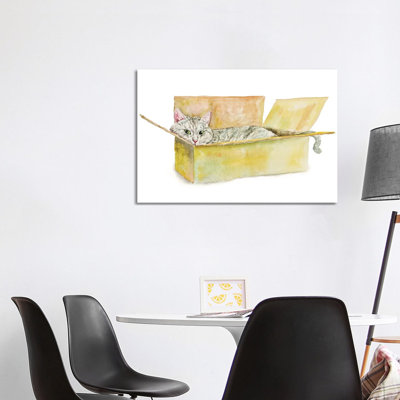 «Tabby Cat In The Box» par Alexey Dmitetchich Shmyrov - reproduction