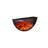 23.62"Black U-shaped Embedded Simulated lame Decorative Electric Fireplace-118373410