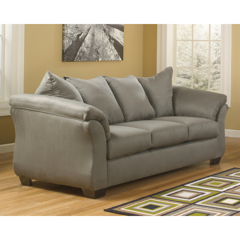 Darcy Pillow Top Arm Sofa, Cobblestone, 37" H x 89" W x 38" D