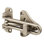 Barrière de porte battante avec serrure auxiliaire de haute sécurité, finition nickel satiné (paquet simple)