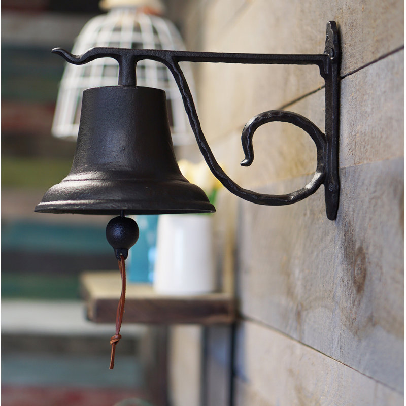 Doorbell Hanging Bell, 13" H x 11.5" W x 20" D, Dark Turquoise