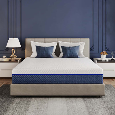 Matelas en mousse viscoélastique gélifiée ferme de 12 po EGOHome - Certifié CertiPUR-US et OEKO-TEX