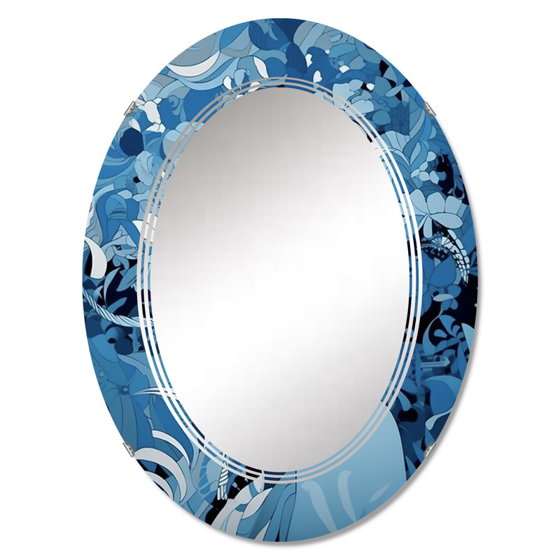 Craginorne - Miroir mural moderne ovale, 30 po x 20 po