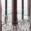 Vitrine de coin lumineuse - Vitrine de salon, objets de collection antiques, rangement pour verres à vin et à bar - Conception élégante d'angle avec lumières incluses - Cerisier foncé-130575201