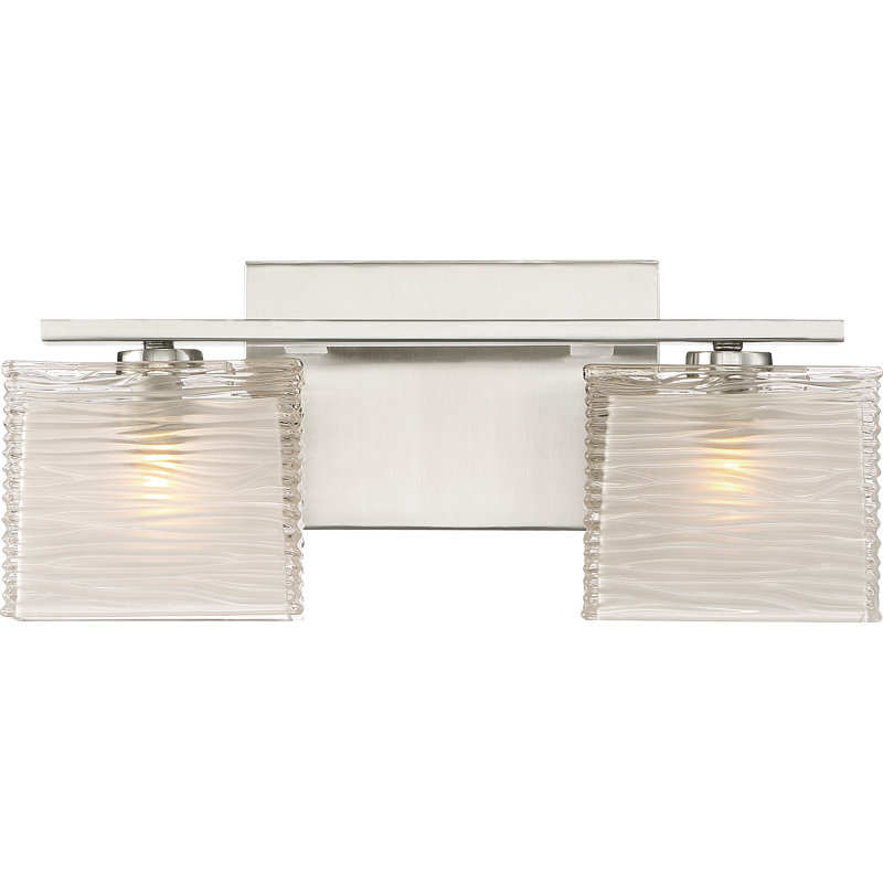 Dunreith 2 - Light Dimmable Vanity Light, Brushed Nickel