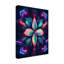 Art mural sur toile tendue - Motif floral 01 de Wumples pour décor de salon, de chambre à coucher ou de bureau - 14 x 19