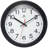 Director Wall Clock, Black, 12"