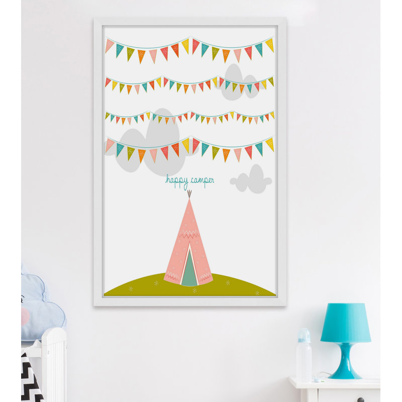 «Pink Play Tent», reproduction encadrée, H 24 po x l 16 po