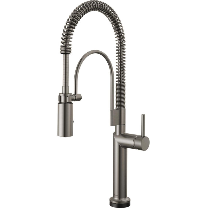Odin® Smarttouch Semi-Professional Kitchen Faucet, Luxe Steel, Metal Lever Handle