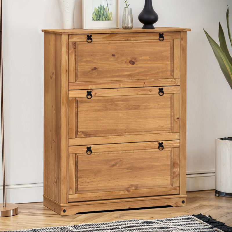 Bayhills Rectangle Accent Cabinet, Brown, Black