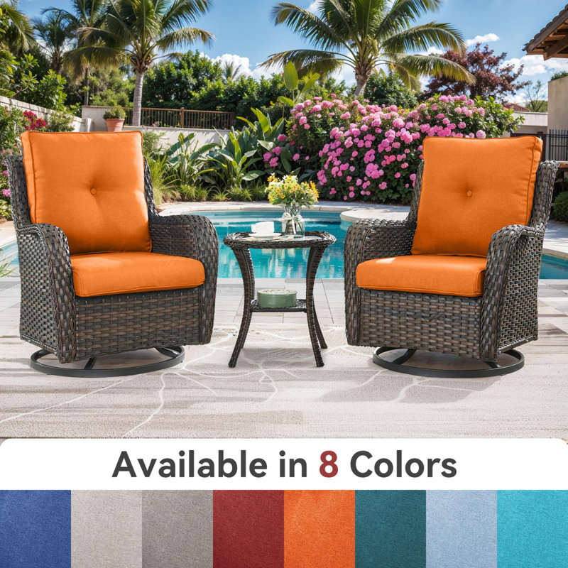 Carolina 24" X 22" Outdoor Furniture Replacement Cushions, 1, Orange