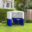 Outsunny Pop Up Gazebo with Sides, 2m x 2m Party Tent, Dark Blue & White