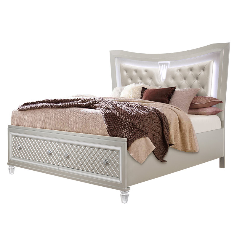 Lancaster Upholstered Platform Storage Bed, King