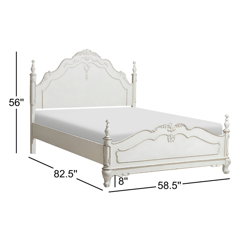 Lit standard en bois massif Losoya, Double