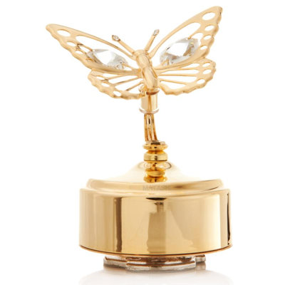 Figurine boîte à musique papillon Nashwauk