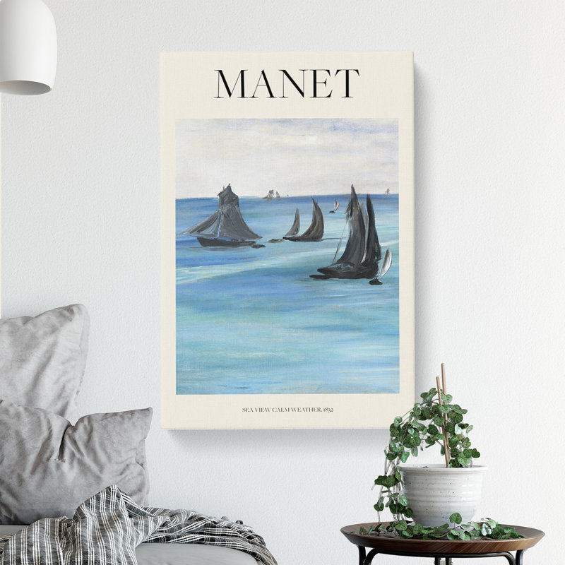 Sea View, Calm Weather by Edouard Manet - Wrapped Canvas, 76cm H x 50cm W x 3cm D