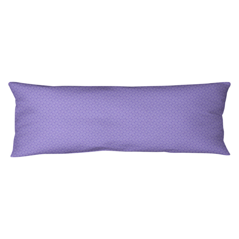Oreiller pour le corps en polyester Katelyn Elizabeth, Treillis hexagonal, Mauve