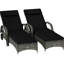 Chaises longues inclinables pour la détente en extérieur, mobilité sur roulettes, coussins épais, cinq positions, style tropical, piscine avec roulettes, fonctionnalités, angles, confort et construction