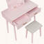 Commode de coiffeuse avec miroir tactile DEL et tiroirs de rangement-1011948661