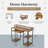17 Stories Computer Desk with Monitor Shelf for At-Home Office Space, Brown/Black