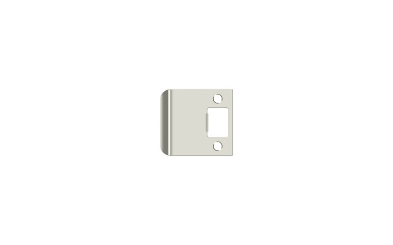 Deltana SPE250U26D Extended Lip Strike Plate, 2 1/4" x 2-1/2" in Brushed Chrome, Polished Nickel