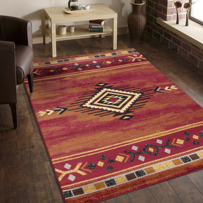 Kywuan Southwestern Indoor Rug, Rectangle 5'3" x 7'3"