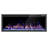 50" Wide Recessed and Wall Mounted Electric Fireplace - Linear 1500W Heater with Remote-128651765
