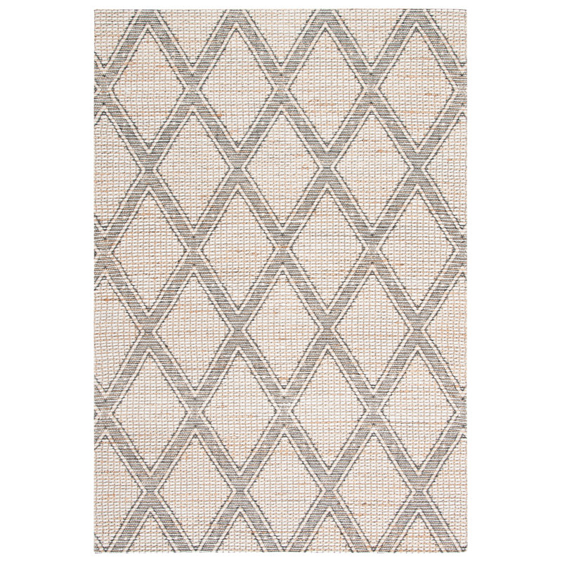 Tapis géométrique tissé à la main Bucknor, Rectangle 6 pi x 9 pi