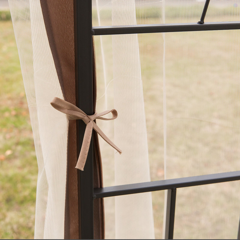 Abri de jardin en métal pour l'extérieur 10 pi x 10 pi Outsunny