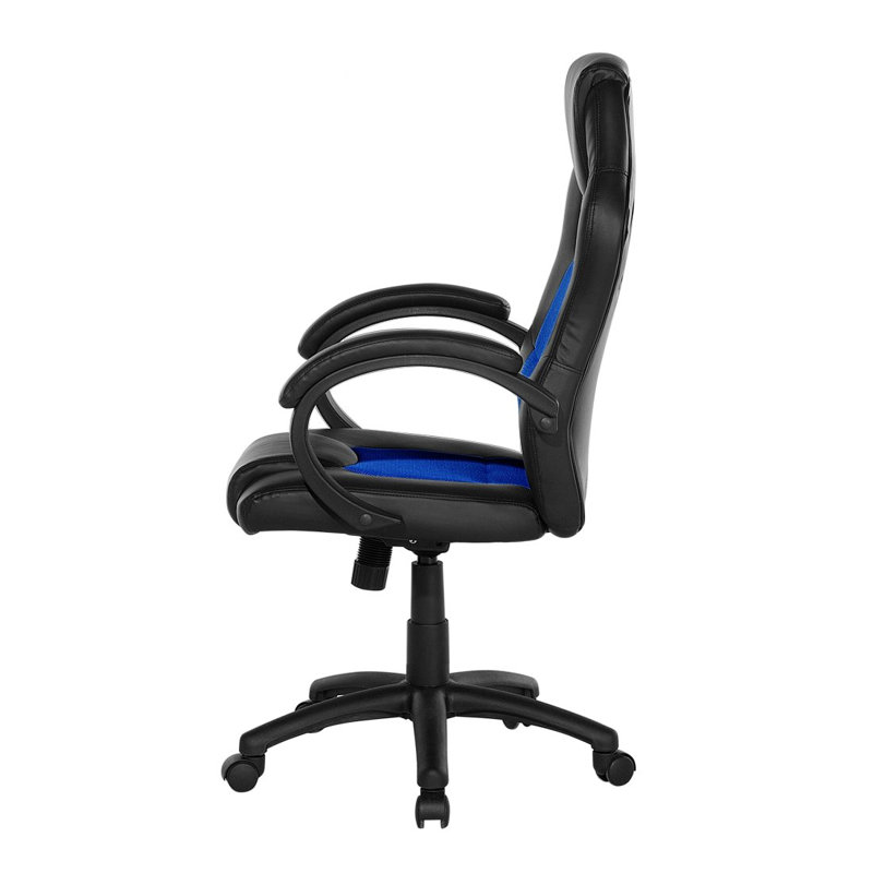 Symple Stuff PC & Racing Game Chair, Cobalt Blue/Black