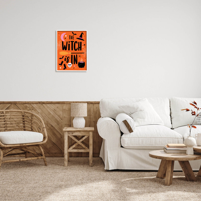 Witch Is In Bold at-243, H 20 po x l 16 po x P 1,5 po, Giclée encadrée blanc bord de mer