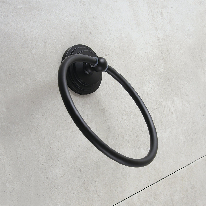 Kingston Brass Milano Towel Ring, Polished Chrome