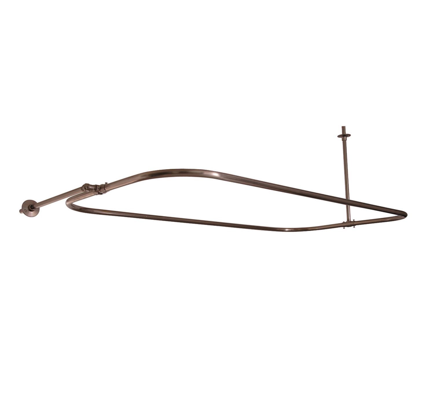 Barclay 48'' DShaped Fixed Shower Curtain Rod Wayfair