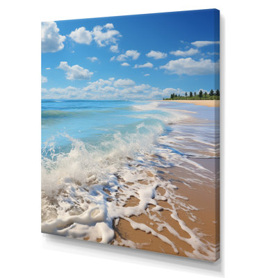 Plage, océan, bord de mer, sérénité III - impression